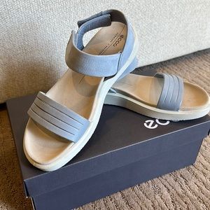 Ecco Flowt Sandals - Dusty Blue, Size 39 EU/8-8.5 US